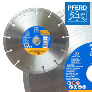 PFERD ใบเพชรตัดคอนกรีตฟันร่องขนาด7นิ้วหนา2mmรูกลาง22.23mm